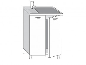 2.60.2м Шкаф-стол на 600мм под врезную мойку с 2-мя дверцами в Кудымкаре - kudymkar.магазин96.com | фото