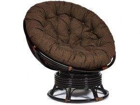 Кресло-качалка Papasan w 23/01 B с подушкой Antique brown, ткань Коричневый в Кудымкаре - kudymkar.магазин96.com | фото