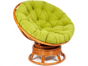 Кресло-качалка Papasan w 23/01 B с подушкой Cognac, флок Олива в Кудымкаре - kudymkar.магазин96.com | фото