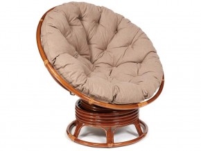 Кресло-качалка Papasan w 23/01 B с подушкой Pecan, экошерсть Коричневый в Кудымкаре - kudymkar.магазин96.com | фото