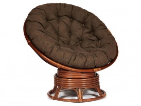 Кресло-качалка Papasan w 23/01 B с подушкой Pecan, ткань Коричневый в Кудымкаре - kudymkar.магазин96.com | фото