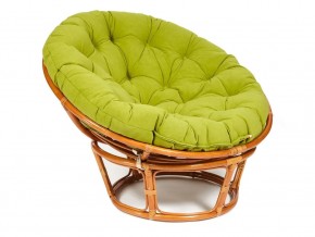 Кресло Papasan 23/01 W с подушкой Cognac, флок Олива в Кудымкаре - kudymkar.магазин96.com | фото