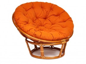 Кресло Papasan 23/01 W с подушкой Cognac, ткань Оранжевый в Кудымкаре - kudymkar.магазин96.com | фото