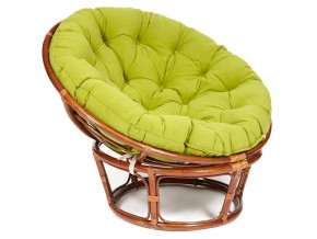 Кресло Papasan 23/01 W с подушкой Pecan, флок Олива в Кудымкаре - kudymkar.магазин96.com | фото